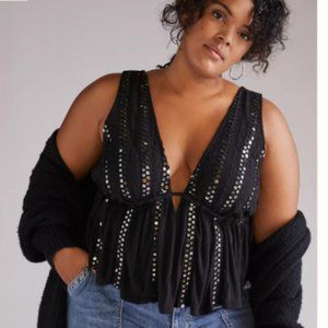 Sequined V-Neck Tank from Anthropologie